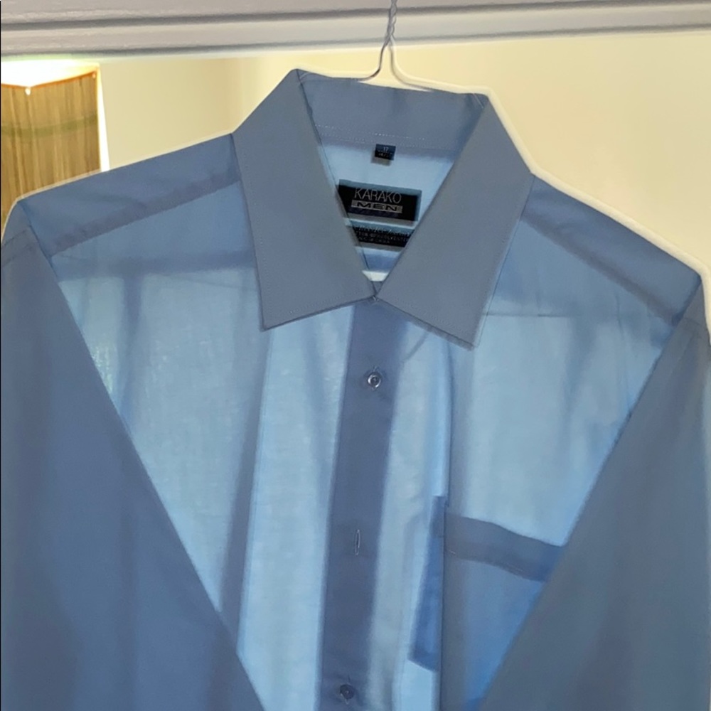 Button down light blue